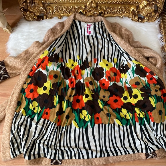 Merlin Castell Designer Wool Long Cardigan Sweater - Picture 9 of 9